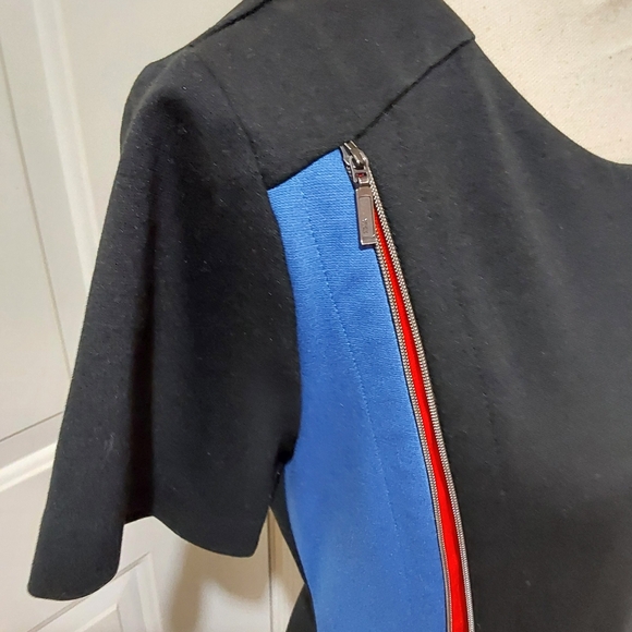 🌺 Like New Doc & Amelia (By Cintas) Black Colorblock Dress - Picture 4 of 11